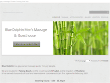 Tablet Screenshot of bluedolphinphuket.com